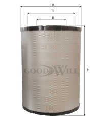 Фильтр воздушный Goodwill AG1026, ягуар 01421660 Фильтр воздушный Goodwill AG1026, ягуар 01421660