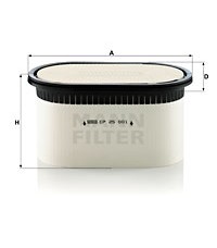 Фильтр воздушный MANN-FILTER CP 24 420