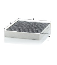 Фильтр салона MANN-FILTER CUK 2442