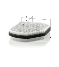 Фильтр салона MANN-FILTER CUK 2897