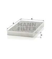 Фильтр салона MANN-FILTER CUK 3192