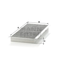 Фильтр салона MANN-FILTER CUK 3567