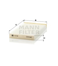 Фильтр салона MANN-FILTER CU 15 001