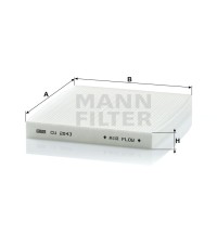 Фильтр салона MANN-FILTER CU 2043