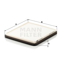Фильтр салона MANN-FILTER CU 20 010