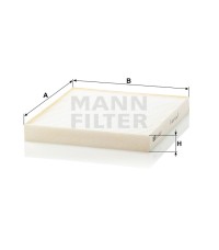 Фильтр салона MANN-FILTER CU 2227