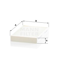 Фильтр салона MANN-FILTER CU 22 016