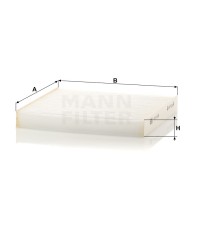 Фильтр салона MANN-FILTER CU 24 006