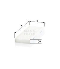 Фильтр салона MANN-FILTER CU 24 012-2