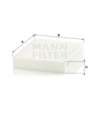 Фильтр салона MANN-FILTER CU 25 001
