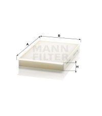 Фильтр салона MANN-FILTER CU 25 002