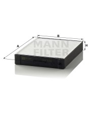 Фильтр салона MANN-FILTER CU 2647