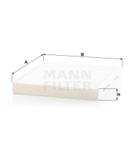 Фильтр салона MANN-FILTER CU 26 009