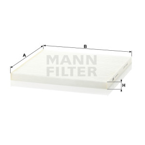 Фильтр салона MANN-FILTER CU 29 001 Фильтр салона MANN-FILTER CU 29 001