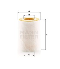 Фильтр воздушный MANN-FILTER C 1036/2