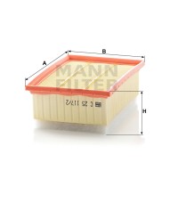Фильтр воздушный MANN-FILTER C 25 117/2 Фильтр воздушный MANN-FILTER C 25 117/2