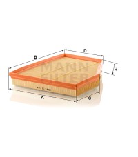 Фильтр воздушный MANN-FILTER C 31 143 Фильтр воздушный MANN-FILTER C 31 143