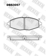 Колодки передние HEXEN DBS3057 Daewoo Lanos, Matiz, Chevrolet Spark
