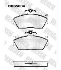 Колодки передние HEXEN DBS5004 Г-3110/3302