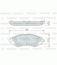 Колодки передние FRIXA FPD12 (ан. DBS3062) CHEVROLET LACETTI Колодки передние FRIXA FPD12 (ан. DBS3062) CHEVROLET LACETTI
