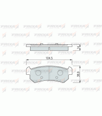 Колодки задние FRIXA FPD12R (ан. DBS3317) CHEVROLET LACETTI Колодки задние FRIXA FPD12R (ан. DBS3317) CHEVROLET LACETTI