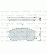 Колодки передние FRIXA FPD16 (ан. DBS2547) CHEVROLET CAPTIVA, OPEL ANTARA Колодки передние FRIXA FPD16 (ан. DBS2547) CHEVROLET CAPTIVA, OPEL ANTARA
