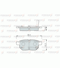Колодки передние FRIXA FPE083 (ан. DBS3143) Honda Civic 91-05 Колодки передние FRIXA FPE083 (ан. DBS3143) Honda Civic 91-05
