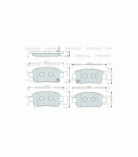 Колодки передние FRIXA FPE043 (ан. DBS3228) TOYOTA COROLLA, CELICA, PRIUS, YARIS Колодки передние FRIXA FPE043 (ан. DBS3228) TOYOTA COROLLA, CELICA, PRIUS, YARIS
