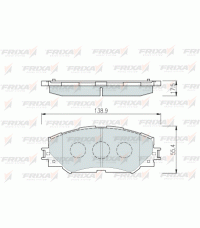 Колодки передние FRIXA FPE060 (ан. DBS3290) TOYOTA AURIS, COROLLA, RAV 4, VERSO Колодки передние FRIXA FPE060 (ан. DBS3290) TOYOTA AURIS, COROLLA, RAV 4, VERSO