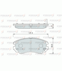 Колодки передние FRIXA FPH02NF (ан. DBS3281) HYUNDAI TUCSON, SONATA EF NF, COUPE, KIA SPORTAGE Колодки передние FRIXA FPH02NF (ан. DBS3281) HYUNDAI TUCSON, SONATA EF NF, COUPE, KIA SPORTAGE