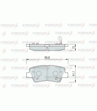 Колодки задние FRIXA FPH17R HYUNDAI SOLARIS, SONATA V (NF), KIA SOUL, SPORTAGE Колодки задние FRIXA FPH17R HYUNDAI SOLARIS, SONATA V (NF), KIA SOUL, SPORTAGE