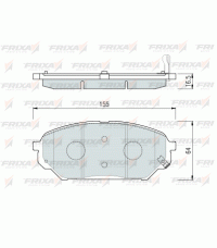 Колодки передние FRIXA FPH19 (ан. DBS3405) HYUNDAI IX55 Колодки передние FRIXA FPH19 (ан. DBS3405) HYUNDAI IX55