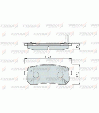Колодки задние FRIXA FPH19R (ан. DBS3368) HYUNDAI H1, GRAND STAREX, iX55, KIA GRAND CARNIVAL Колодки задние FRIXA FPH19R (ан. DBS3368) HYUNDAI H1, GRAND STAREX, iX55, KIA GRAND CARNIVAL