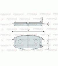 Колодки передние FRIXA FPH20 (ан. DBS3252) HYUNDAI i30, KIA CEED, CERATO, CARENS, FORTE Колодки передние FRIXA FPH20 (ан. DBS3252) HYUNDAI i30, KIA CEED, CERATO, CARENS, FORTE