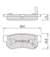 Колодки задние FRIXA FPHXGR (ан. DBS3282) HYUNDAI GETZ, MATRIX, SANTA FE, SONATA, TUCSON, SPORTAGE Колодки задние FRIXA FPHXGR (ан. DBS3282) HYUNDAI GETZ, MATRIX, SANTA FE, SONATA, TUCSON, SPORTAGE