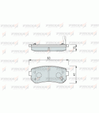Колодки задние FRIXA FPK01NR (ан. DBS3306) KIA CEED, RIO, SPORTAGE, HYUNDAI ACCENT, i20, i30, ix35 Колодки задние FRIXA FPK01NR (ан. DBS3306) KIA CEED, RIO, SPORTAGE, HYUNDAI ACCENT, i20, i30, ix35