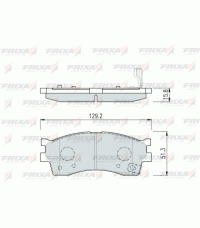Колодки передние FRIXA FPK04N (ан. DBS3272) KIA SPECTRA(ИЖ), RIO 00-05, SHUMA, CLARUS Колодки передние FRIXA FPK04N (ан. DBS3272) KIA SPECTRA(ИЖ), RIO 00-05, SHUMA, CLARUS