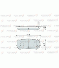 Колодки задние FRIXA FPK04R (ан. DBS3296) KIA SPECTRA, CARENS, CLARUS, SHUMA Колодки задние FRIXA FPK04R (ан. DBS3296) KIA SPECTRA, CARENS, CLARUS, SHUMA