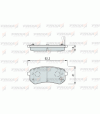 Колодки задние FRIXA FPK20R (ан. DBS3305) HYUNDAI i10, KIA PICANTO Колодки задние FRIXA FPK20R (ан. DBS3305) HYUNDAI i10, KIA PICANTO