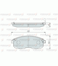 Колодки передние FRIXA FPS01 (ан. DBS3049) NISSAN JUKE, MAXIMA, TEANA, TIIDA, SUZUKI SX4 Колодки передние FRIXA FPS01 (ан. DBS3049) NISSAN JUKE, MAXIMA, TEANA, TIIDA, SUZUKI SX4