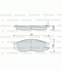Колодки передние FRIXA FPS02 (ан. DBS3287) NISSAN ALMERA CLASSIC 06- Колодки передние FRIXA FPS02 (ан. DBS3287) NISSAN ALMERA CLASSIC 06-