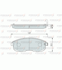 Колодки передние FRIXA FPS03 (ан. DBS3049) NISSAN JUKE, MAXIMA, TEANA, TIIDA, SUZUKI SX4 Колодки передние FRIXA FPS03 (ан. DBS3049) NISSAN JUKE, MAXIMA, TEANA, TIIDA, SUZUKI SX4