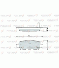 Колодки задние FRIXA FPS03R (ан. DBS3242) NISSAN X-TRAIL, QASHQAI, TIIDA, TEANA, INFINITI FX, G35 Колодки задние FRIXA FPS03R (ан. DBS3242) NISSAN X-TRAIL, QASHQAI, TIIDA, TEANA, INFINITI FX, G35