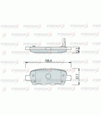 Колодки задние FRIXA FPS04R (ан. DBS3242) NISSAN X-TRAIL, QASHQAI, TIIDA, JUKE, INFINITI Колодки задние FRIXA FPS04R (ан. DBS3242) NISSAN X-TRAIL, QASHQAI, TIIDA, JUKE, INFINITI