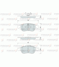 Колодки передние FRIXA FPS05 (ан. DBS2584) RENAULT DUSTER, FLUENCE, MEGANE III Колодки передние FRIXA FPS05 (ан. DBS2584) RENAULT DUSTER, FLUENCE, MEGANE III