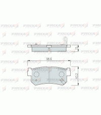 Колодки задние FRIXA FPY03R (ан. DBS3289) SSANGYONG REXTON, KYRON, ACTYON, HONDA CR-V Колодки задние FRIXA FPY03R (ан. DBS3289) SSANGYONG REXTON, KYRON, ACTYON, HONDA CR-V