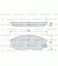 Колодки передние FRIXA FPY06 (ан. DBS3064) HYUNDAI H-1, EQUUS, SANTA FE, TRAJET, SSANGYONG REXTON Колодки передние FRIXA FPY06 (ан. DBS3064) HYUNDAI H-1, EQUUS, SANTA FE, TRAJET, SSANGYONG REXTON