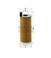 Фильтр масляный MANN-FILTER HU 6004 X