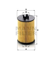 Фильтр масляный MANN-FILTER HU 612/1 X