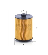 Фильтр масляный MANN-FILTER HU 8009 Z